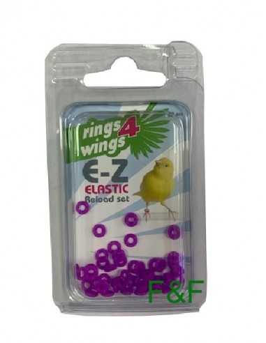 Anello elastico 3mm viola Rings4Wings