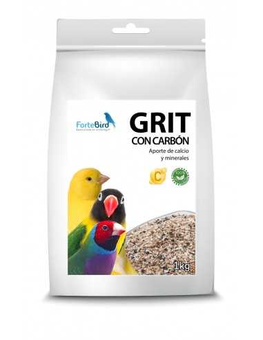 Grit mit Holzkohle 1kg Fortebird