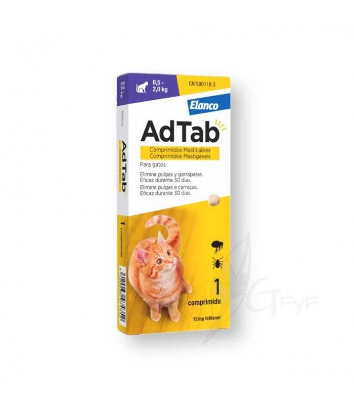 Ad Tab Antiparasitäre Katzen von 0,50 bis 2,00 kg