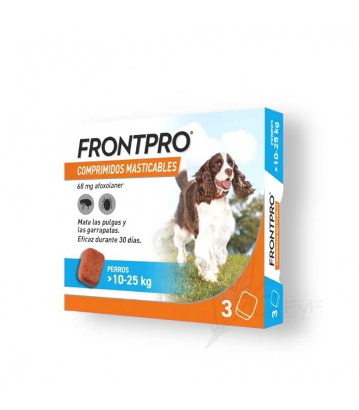 Frontpro antiparassitario per cani da 10 a 25 kg (COMPRESSE MASTICABILI)