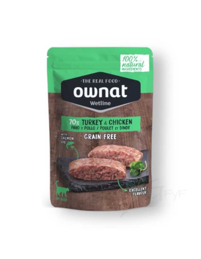 OWNAT Wetline Turquia e Frango Sobre Gato