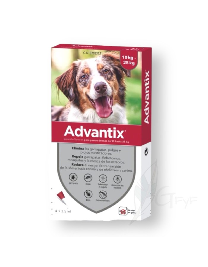 Advantix Pipeta antiparasitária 10-25Kg