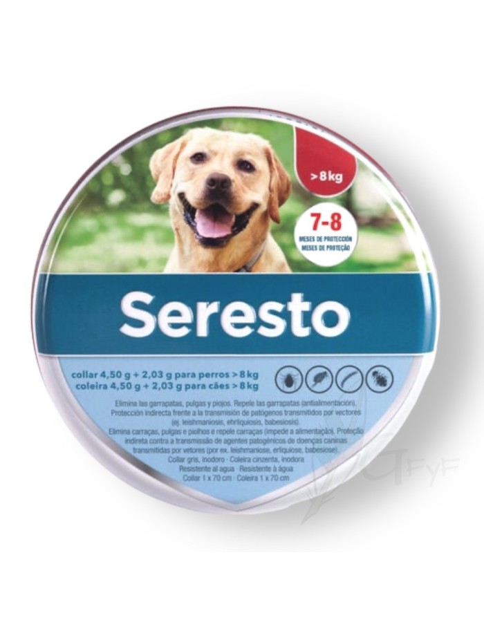 SERESTO ANTIPARASITIC NECKLACE MORE THAN 8 KG Elanco