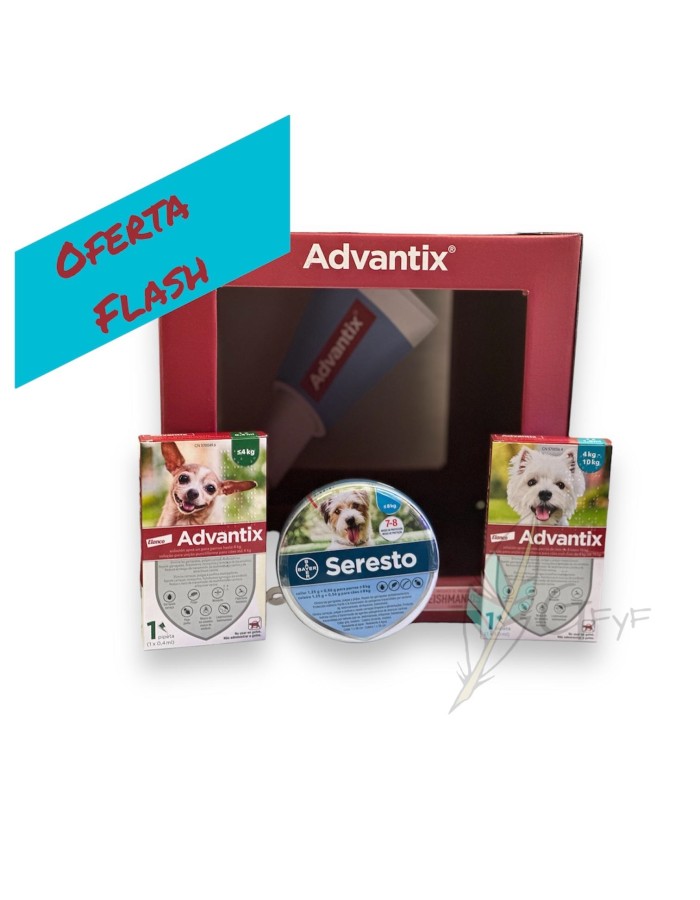 Combo pipeta Advantix 4-10kg + coleira Seresto para cães